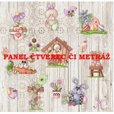 Látkový panel  či metráž kolekce MD MALOVANÉ 142-538