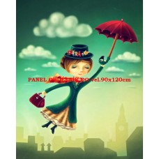 Látkový panel  kolekce POHÁDKOVÉ ELENKY - MARRY POPPINS   196-100