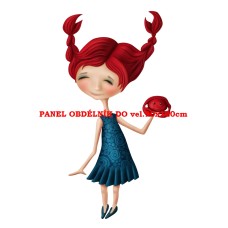 Látkový panel  kolekce ZNAMENÍ - RAK  196-141