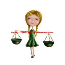 Látkový panel  kolekce ZNAMENÍ - VÁHY  196-145