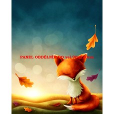 Látkový panel  kolekce POHÁDKOVÉ ELENKY - LIŠKA   196-46