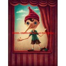 Látkový panel  kolekce POHÁDKOVÉ ELENKY  - PINOKIO  196-55