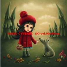 Látkový panel kolekce POHÁDKOVÉ ELENKY - ČERVENÁ KARKULKA 196-86