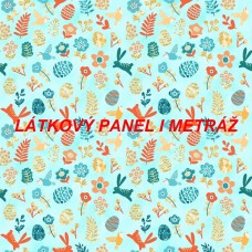 Látkový panel  či metráž kolekce POHÁDKOVÁ VELIKONOČNÍ 285-103