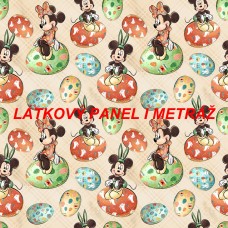 Látkový panel  či metráž kolekce POHÁDKOVÁ VELIKONOČNÍ 285-104