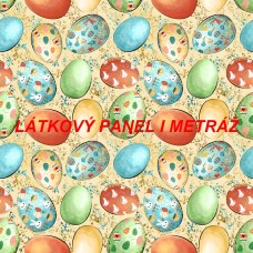 Látkový panel  či metráž kolekce POHÁDKOVÁ VELIKONOČNÍ 285-99