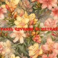 Látkový panel  či metráž kolekce KVĚTINY  300-106