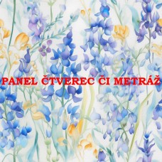 Látkový panel  či metráž kolekce KVĚTINY  300-22