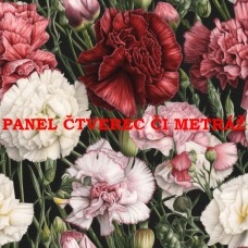 Látkový panel  či metráž kolekce KVĚTINY  300-30
