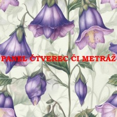 Látkový panel  či metráž kolekce KVĚTINY  300-79