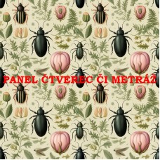Látkový panel  či metráž BROUCI 312-461