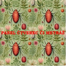 Látkový panel  či metráž BROUCI 312-462