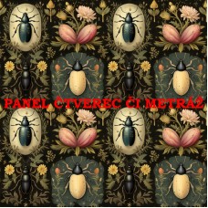 Látkový panel  či metráž BROUCI 312-463