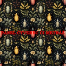 Látkový panel  či metráž BROUCI 312-466