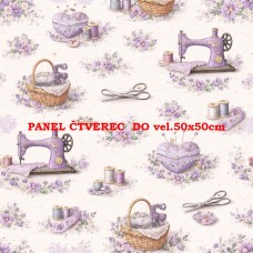 Látkový panel kolekce SEWING ROMANCE COLLECTION  313b-24