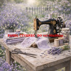 Látkový panel kolekce SEWING ROMANCE COLLECTION  313b-39