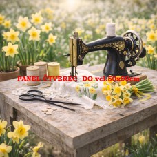 Látkový panel kolekce SEWING ROMANCE COLLECTION  313b-54