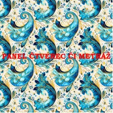 Látkový panel  či metráž kolekce PAISLEY  319-23