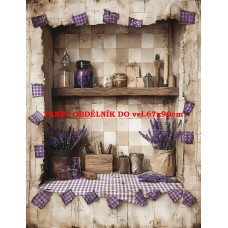 Látkový panel  kolekce LEVANDULE 332-454