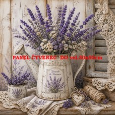 BAVLNĚNÝ PANEL  10x10 cm  lef590