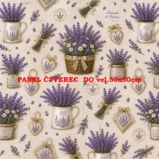 Látkový panel  kolekce LEVANDULE 332-701
