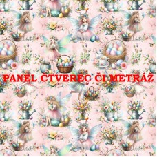 Látkový panel  či metráž kolekce VELIKONOČNÍ 349-254