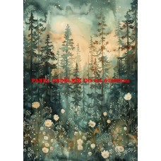 Látkový panel kolekce MAGICKÝ LES 399-15