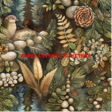 Látkový panel či metráž, kolekce MAGICKÝ LES   399-28