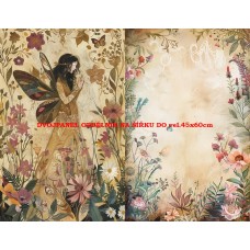 Látkový dvojpanel - kolekce MAGICKÝ LES - MYSTICKÉ VÍLY 399-87