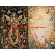 Látkový dvojpanel - kolekce MAGICKÝ LES - MYSTICKÉ VÍLY 399-88