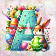 Látkový panel kolekce PÍSMENA VELIKONOCE 424-304