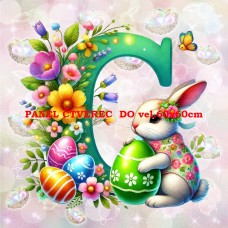 Látkový panel kolekce PÍSMENA VELIKONOCE 424-306