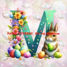 Látkový panel kolekce PÍSMENA VELIKONOCE 424-316