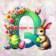 Látkový panel kolekce PÍSMENA VELIKONOCE 424-320