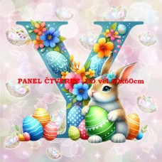 Látkový panel kolekce PÍSMENA VELIKONOCE 424-328