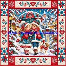 Látkový panel kolekce PATCHWORK VÁNOCE  441-2014