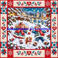 Látkový panel kolekce PATCHWORK VÁNOCE  441-2024