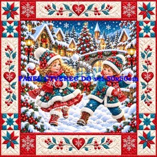 Látkový panel kolekce PATCHWORK VÁNOCE  441-2026