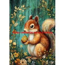 Látkový panel  kolekce ZELENÁ VÍLÍ POHÁDKA  494-115