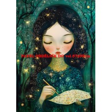 Látkový panel  kolekce ZELENÁ VÍLÍ POHÁDKA  494-124