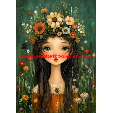 Látkový panel  kolekce ZELENÁ VÍLÍ POHÁDKA  494-128