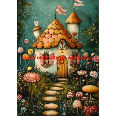 Látkový panel  kolekce ZELENÁ VÍLÍ POHÁDKA  494-129