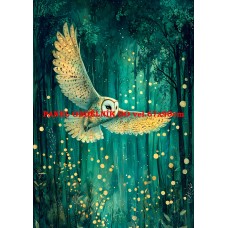 Látkový panel  kolekce ZELENÁ VÍLÍ POHÁDKA  494-140