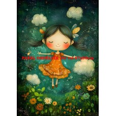 Látkový panel  kolekce ZELENÁ VÍLÍ POHÁDKA  494-142