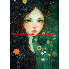 Látkový panel  kolekce ZELENÁ VÍLÍ POHÁDKA  494-149