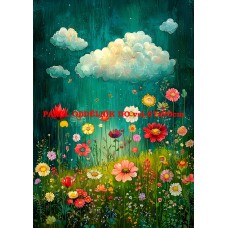 Látkový panel  kolekce ZELENÁ VÍLÍ POHÁDKA  494-152