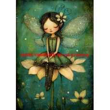 Látkový panel  kolekce ZELENÁ VÍLÍ POHÁDKA  494-154