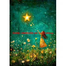 Látkový panel  kolekce ZELENÁ VÍLÍ POHÁDKA  494-156