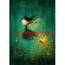 Látkový panel  kolekce ZELENÁ VÍLÍ POHÁDKA  494-158