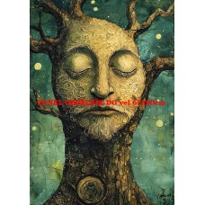 Látkový panel  kolekce ZELENÁ VÍLÍ POHÁDKA  494-160